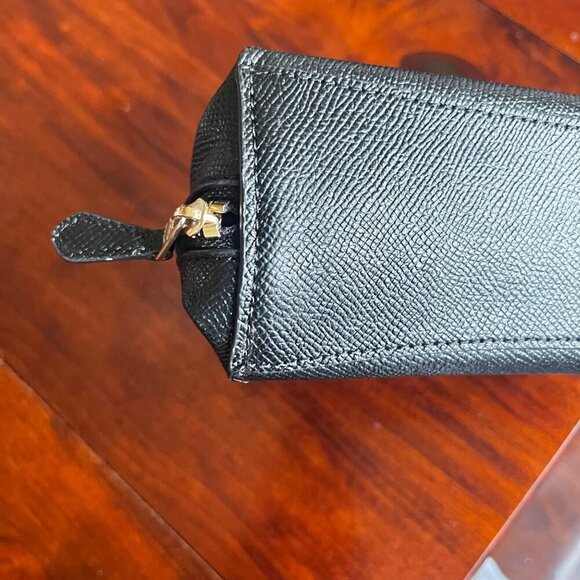 Coach Black Leather Cosmetic Case - Picture 4 of 5